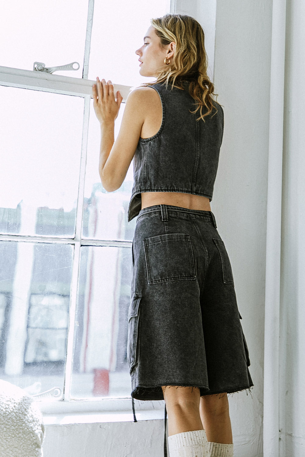 A BETTER DAY DENIM VEST Flying Tomato